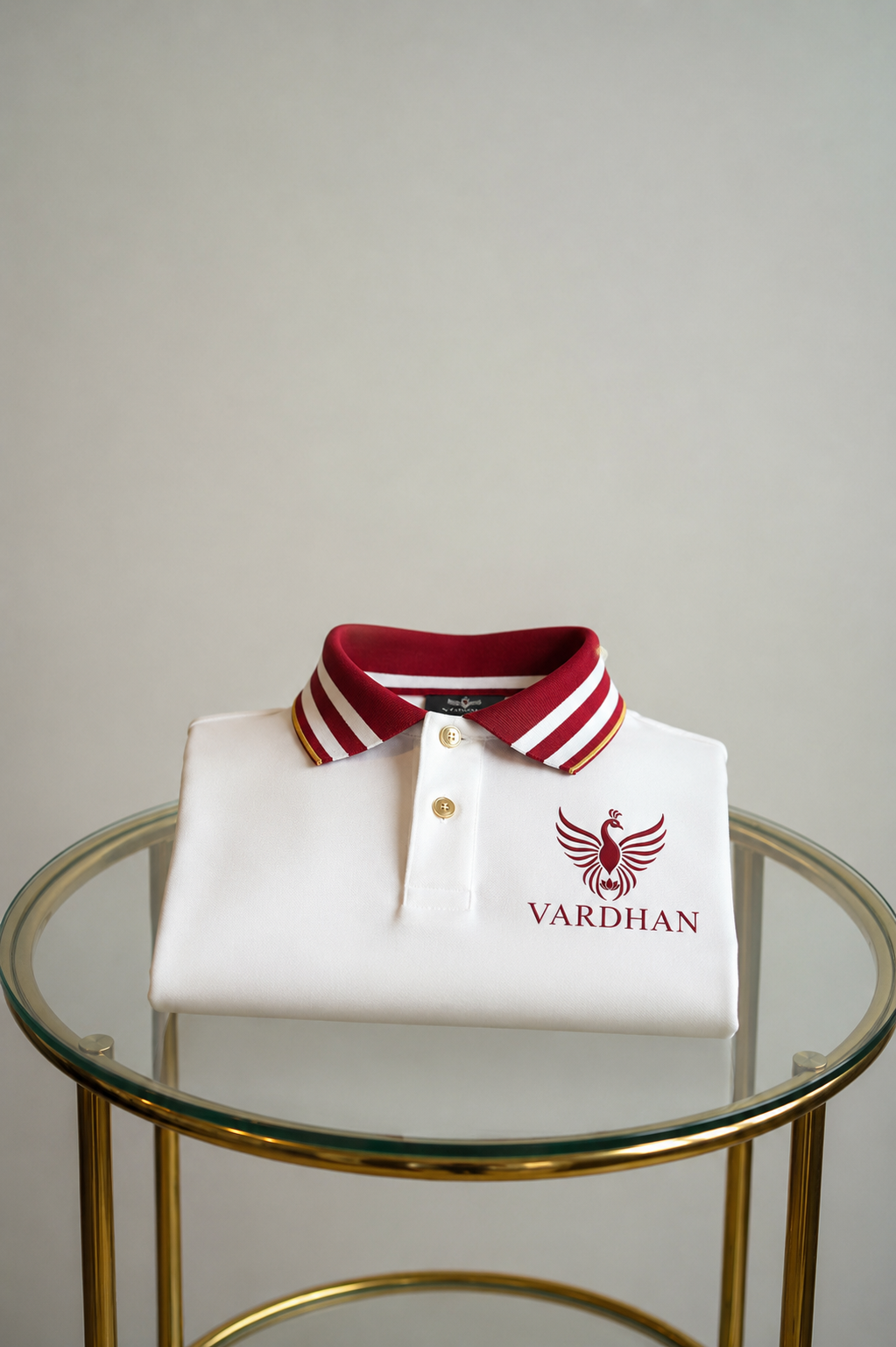 Vardhan Signature Polo T-Shirt – Ivory