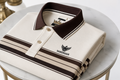 Vardhan Stripe Royale Polo – White Mocha