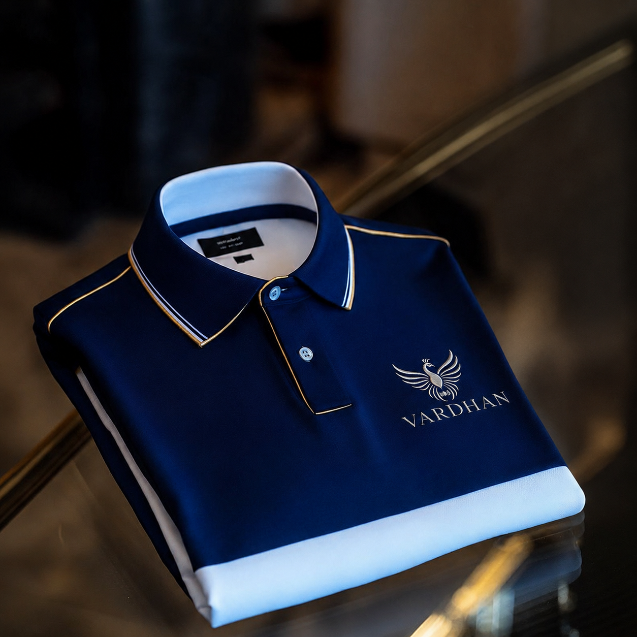 VARDHAN Gold Crest Premium Polo