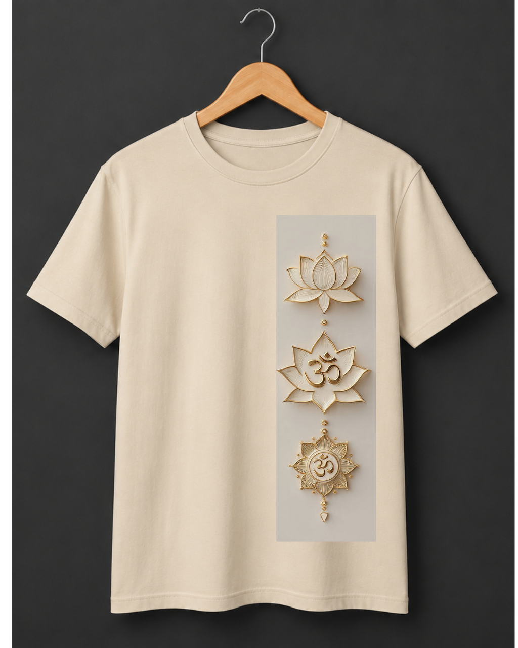 Sacred Trinity Om Lotus Graphic T-Shirt