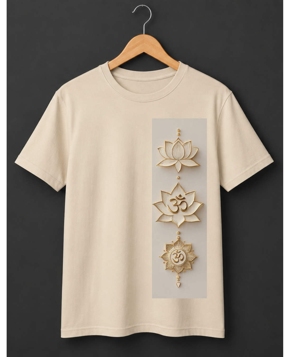 Sacred Trinity Om Lotus Graphic T-Shirt
