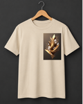 Flourish — Golden Fluid Botanical Sculpture Art Premium Beige T-Shirt