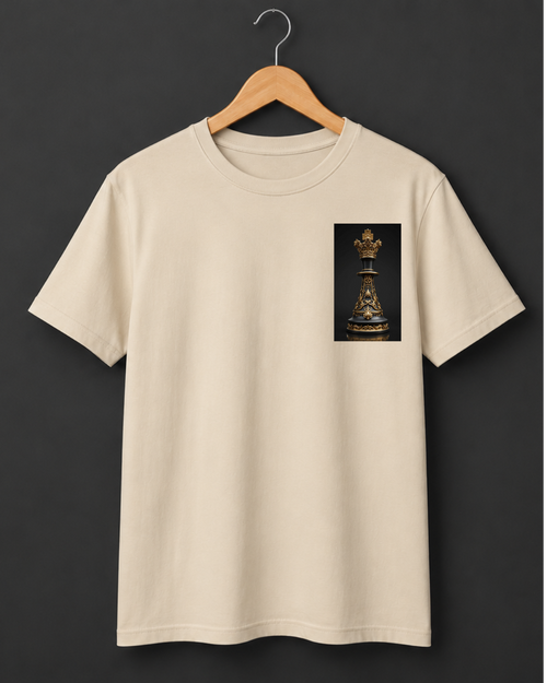 King — Ornate Chess King Baroque Gold Art Premium Cream T-Shirt