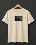 Lotus — Gold Flame Emblem Luxury Premium Cream T-Shirt