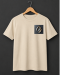 Ember — Silver Gold Flame Logo Premium Cream T-Shirt