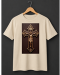 Jesus — Sacred Crucifix 3D Premium Beige T-Shirt
