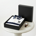 Vardhan Navy Stripe Polo T-Shirt – White Navy