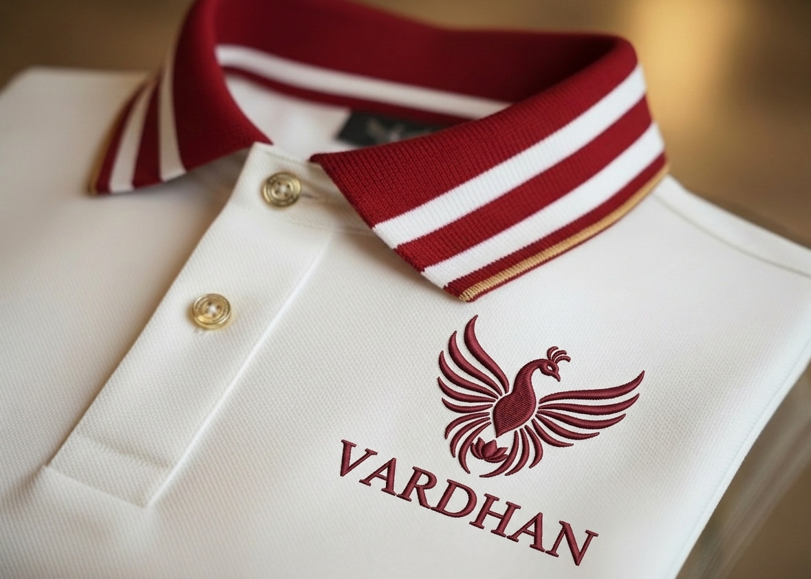 Vardhan Signature Polo T-Shirt – Ivory