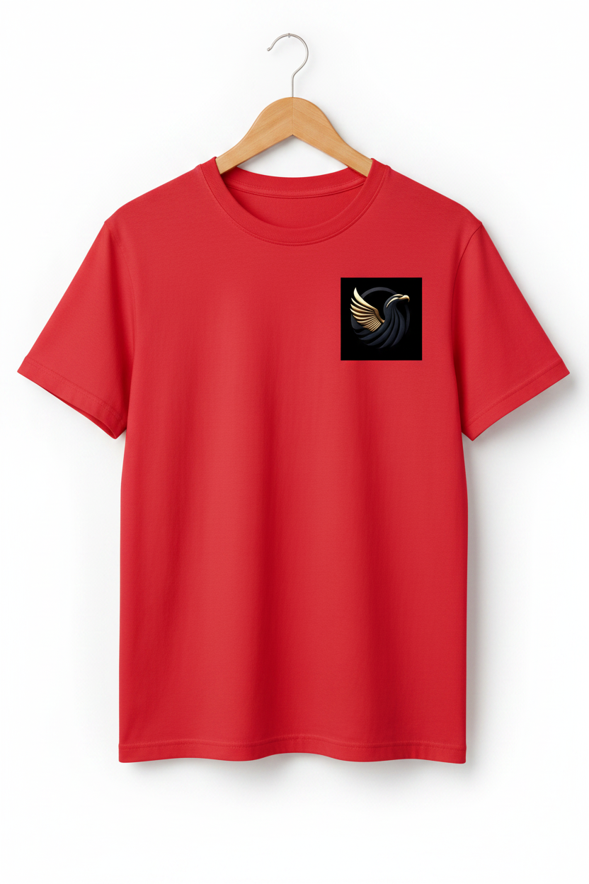 Apex — Dark Eagle Gold Wings Logo Premium Cream T-Shirt