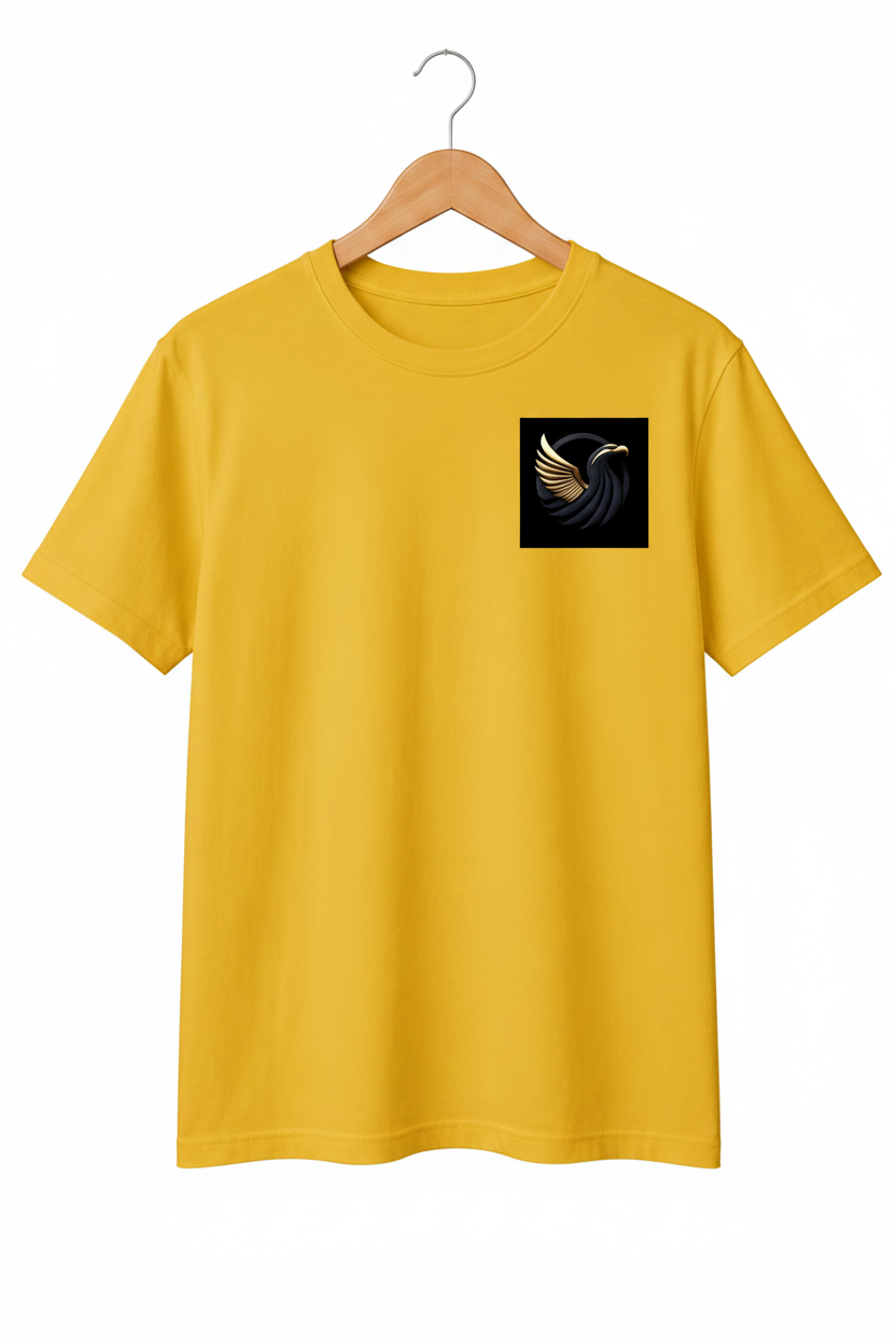 Apex — Dark Eagle Gold Wings Logo Premium Cream T-Shirt