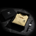 Vardhan Lumière Polo — Butter Yellow Cable-Knit | Women's