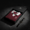 Vardhan Crimson Polo — Deep Red & White Open Collar | Women's