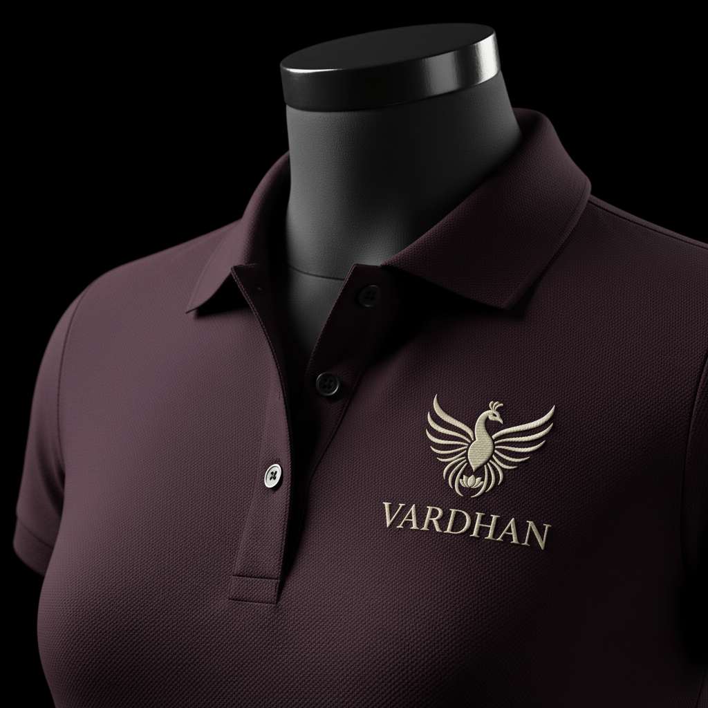 Vardhan Aubergine Polo — Deep Plum Tonal | Women's