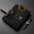 Vardhan Monogram Polo – Onyx & Tan