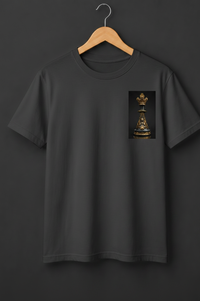 King — Ornate Chess King Baroque Gold Art Premium Cream T-Shirt