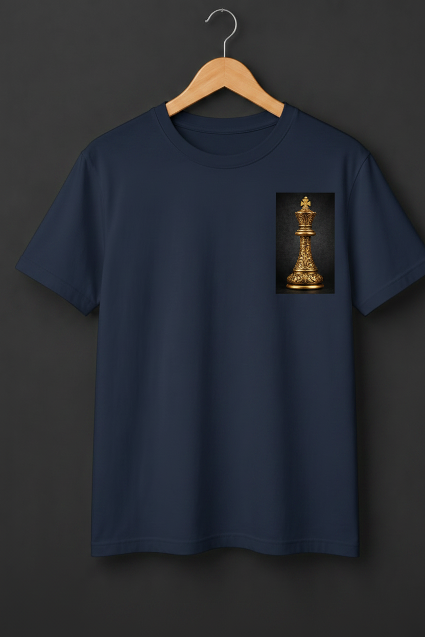 King — Ornate Chess King Baroque Gold Art Premium Cream T-Shirt