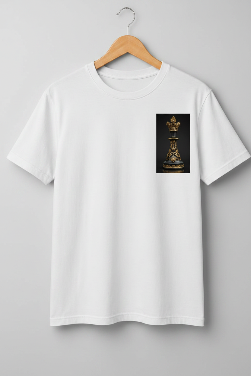 King — Ornate Chess King Baroque Gold Art Premium Cream T-Shirt