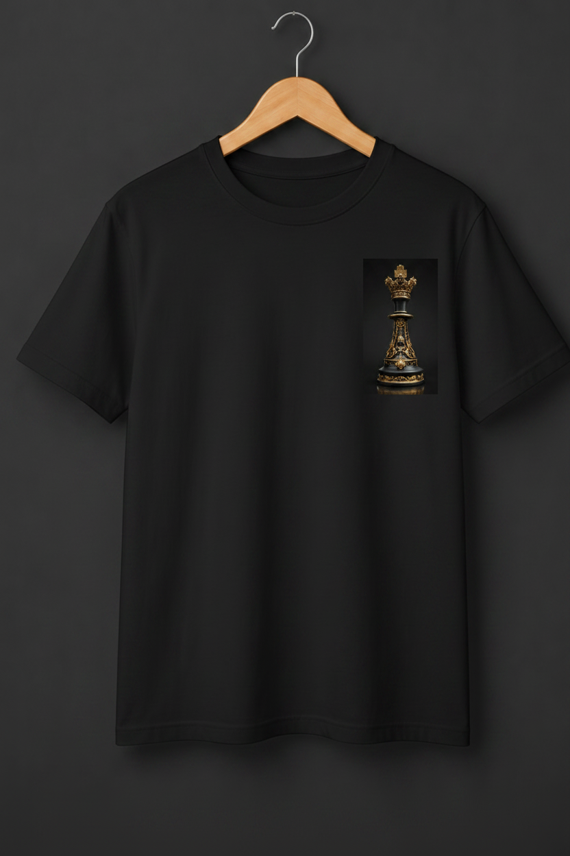 King — Ornate Chess King Baroque Gold Art Premium Cream T-Shirt