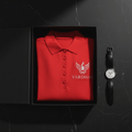 Vardhan Valentino Polo Vest — Lipstick Red Tonal Sleeveless | Women's