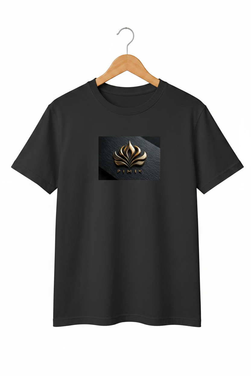 Lotus — Gold Flame Emblem Luxury Premium Cream T-Shirt