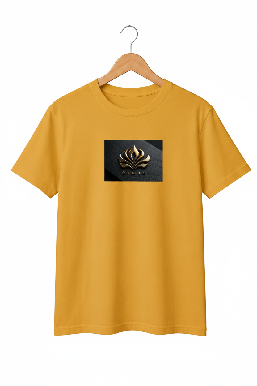Lotus — Gold Flame Emblem Luxury Premium Cream T-Shirt