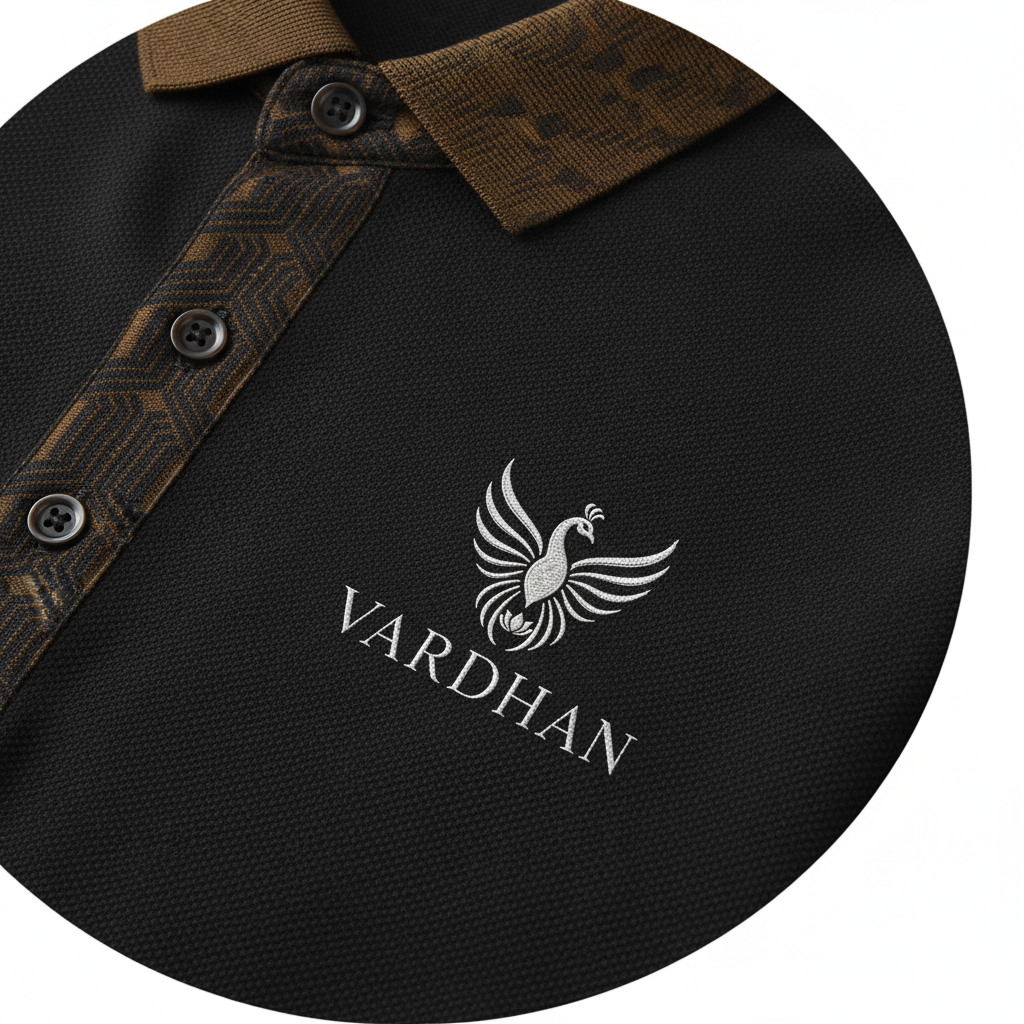 Vardhan Monogram Polo – Onyx & Tan