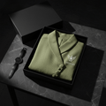 Vardhan Jardin Polo — Sage Green Tweed Blazer-Polo, Tonal Buttons | Women's