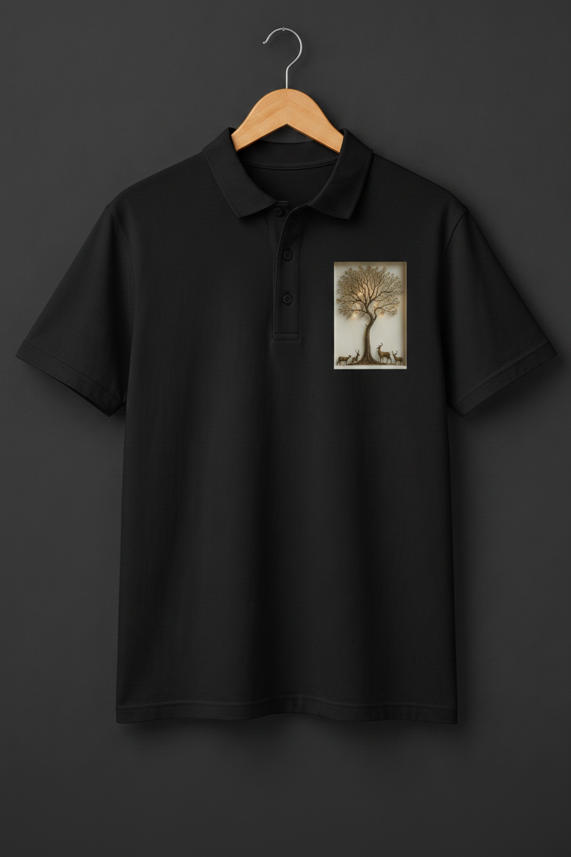 Divine Harmony — Tree of Life | Premium Polo T-Shirt