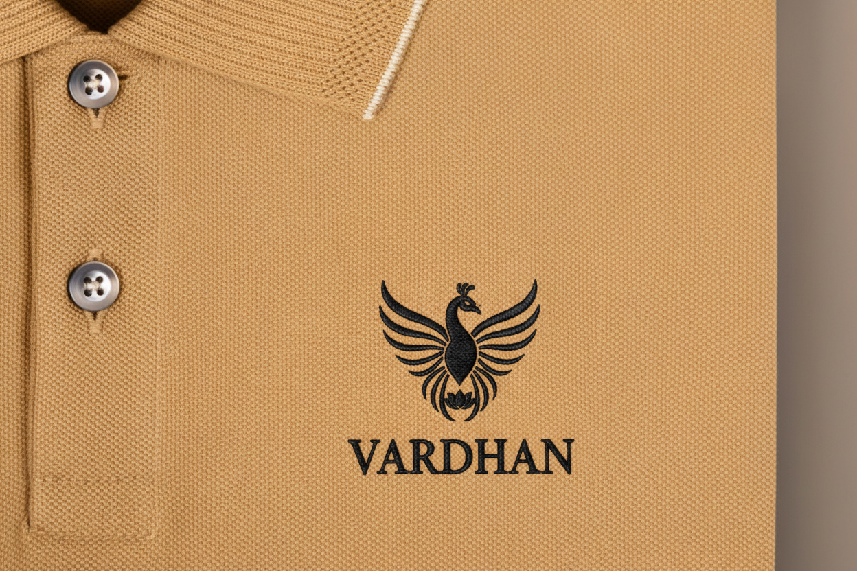 Vardhan Oxford Polo T-Shirt – Camel