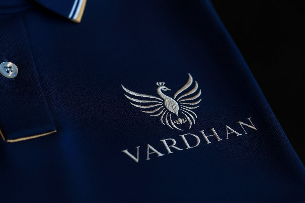 VARDHAN Gold Crest Premium Polo