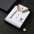 Vardhan Signature Polo T-Shirt – White Gold