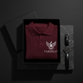 Vardhan Vino Polo — Deep Wine Cable-Knit | Women's
